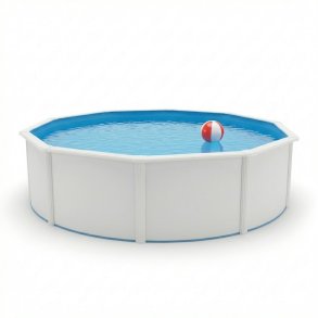 St&aring;lv&aelig;gs Pool Rund H 1,2 m uden Pumpe - 4 st&oslash;rrelser